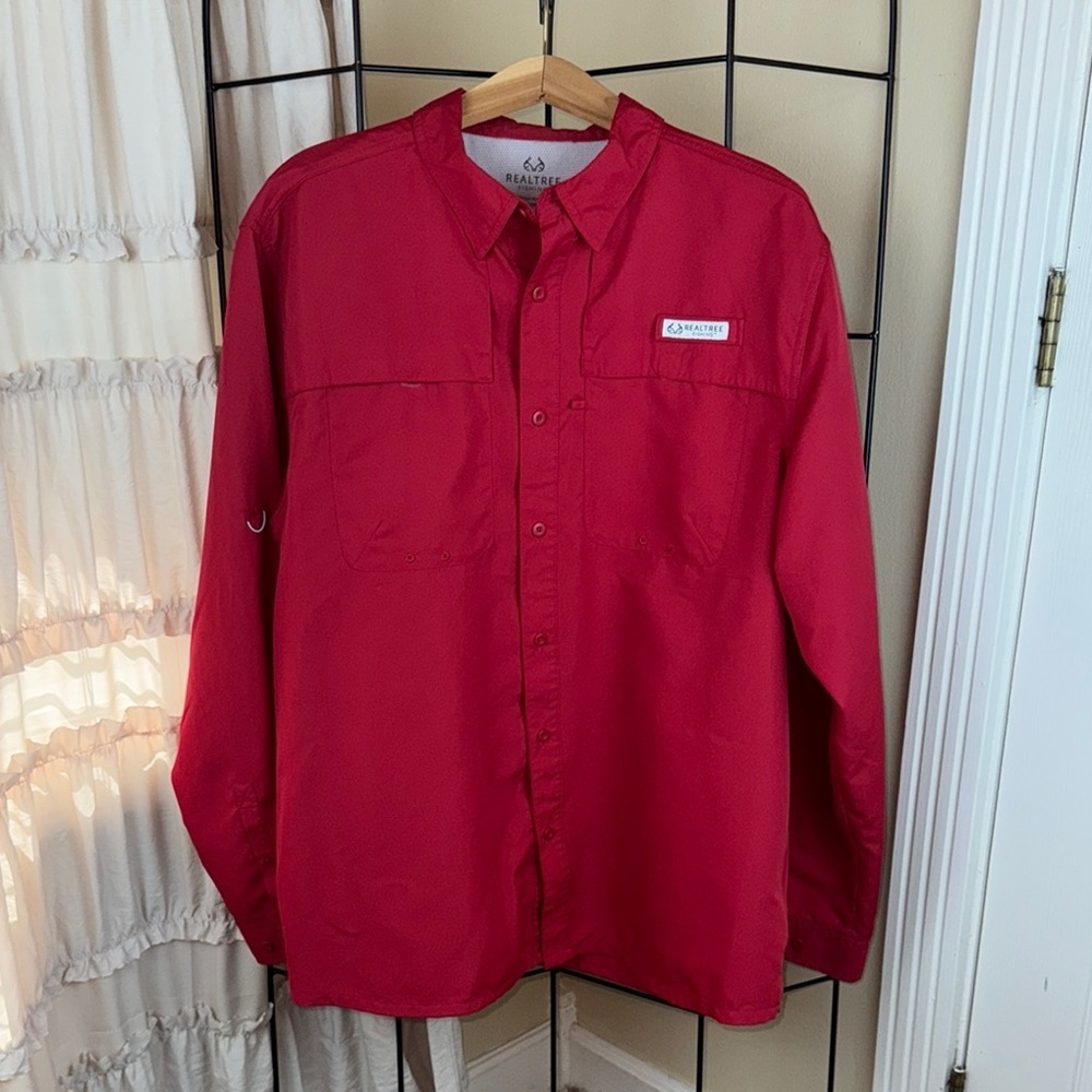 Realtree Fishing Red Performance Shirt